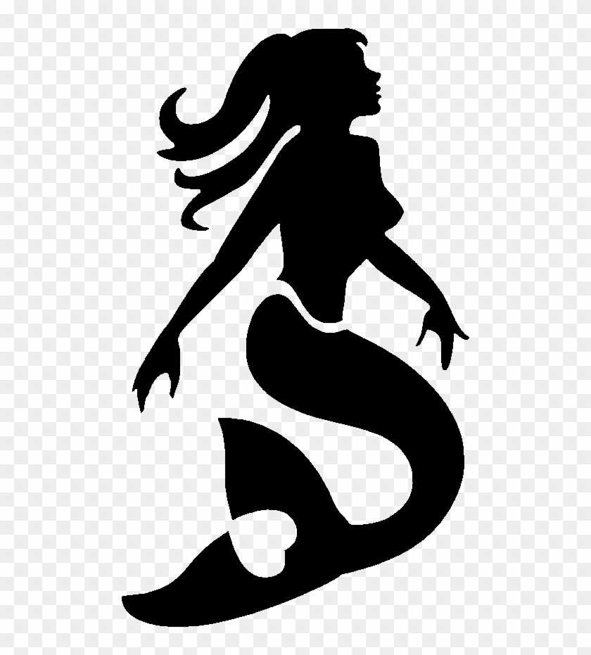 printable mermaid stencil
