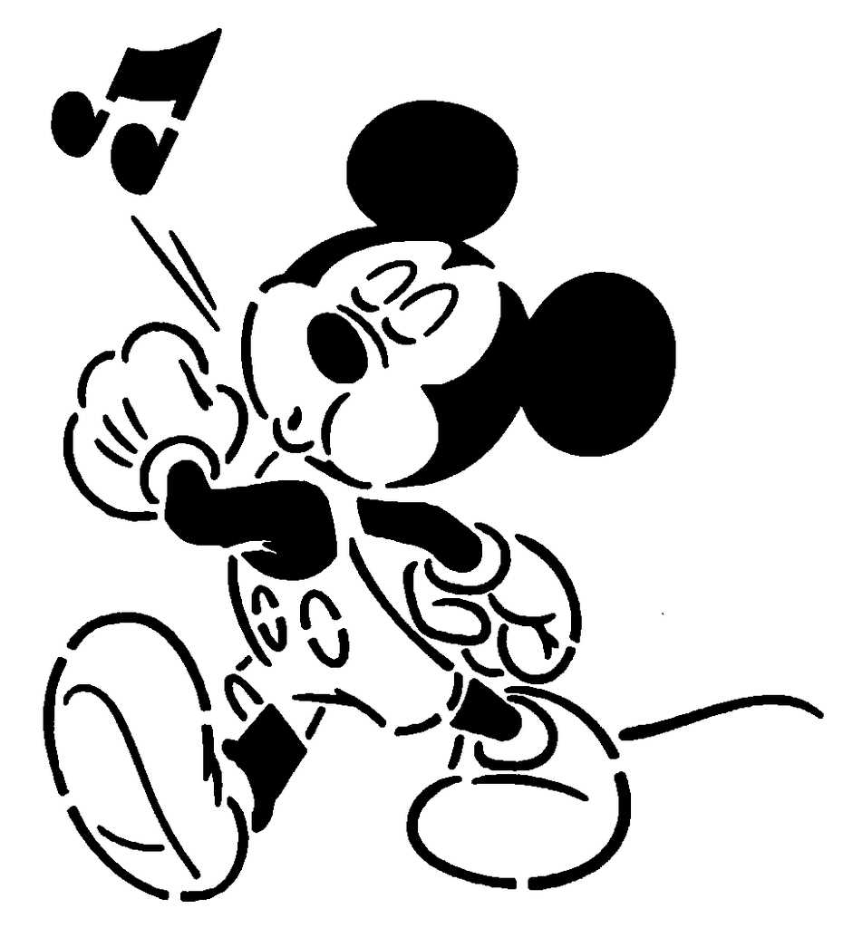printable mickey mouse stencil