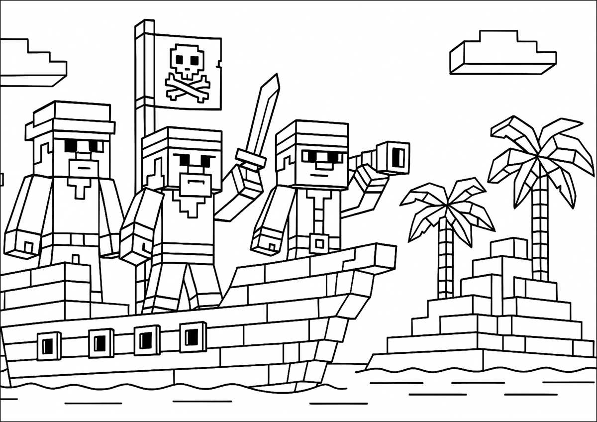 printable minecraft colouring pages