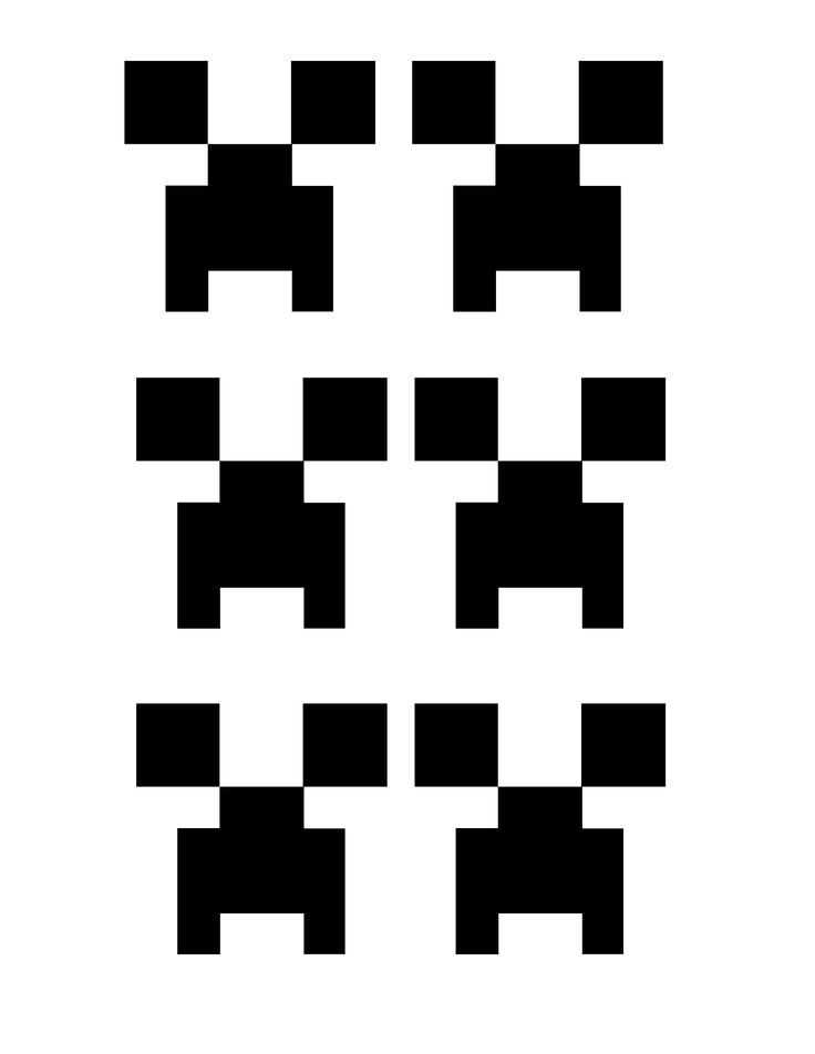 printable minecraft creeper face