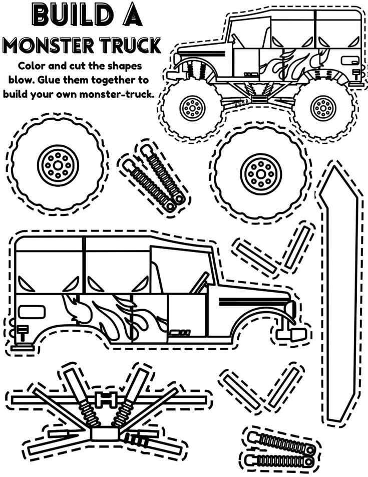 printable monster truck