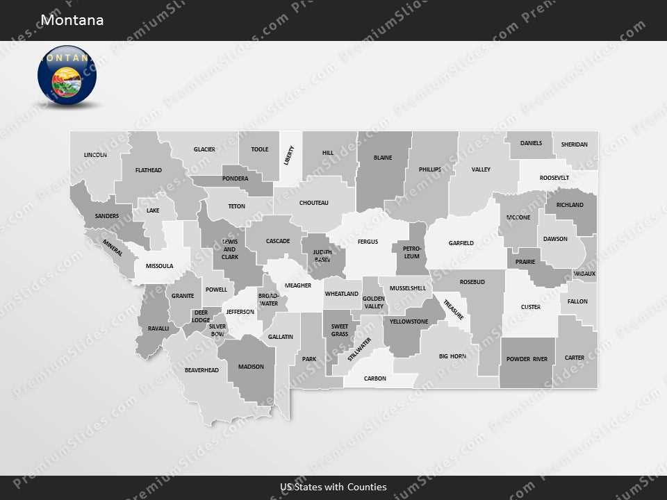 printable montana county map