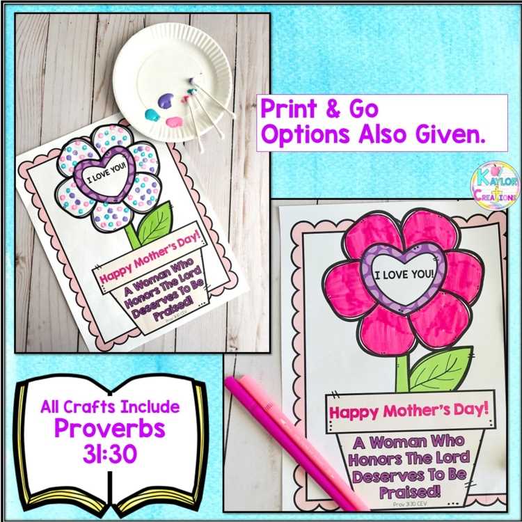 printable mothers day crafts