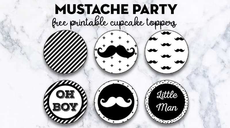 printable mustache free