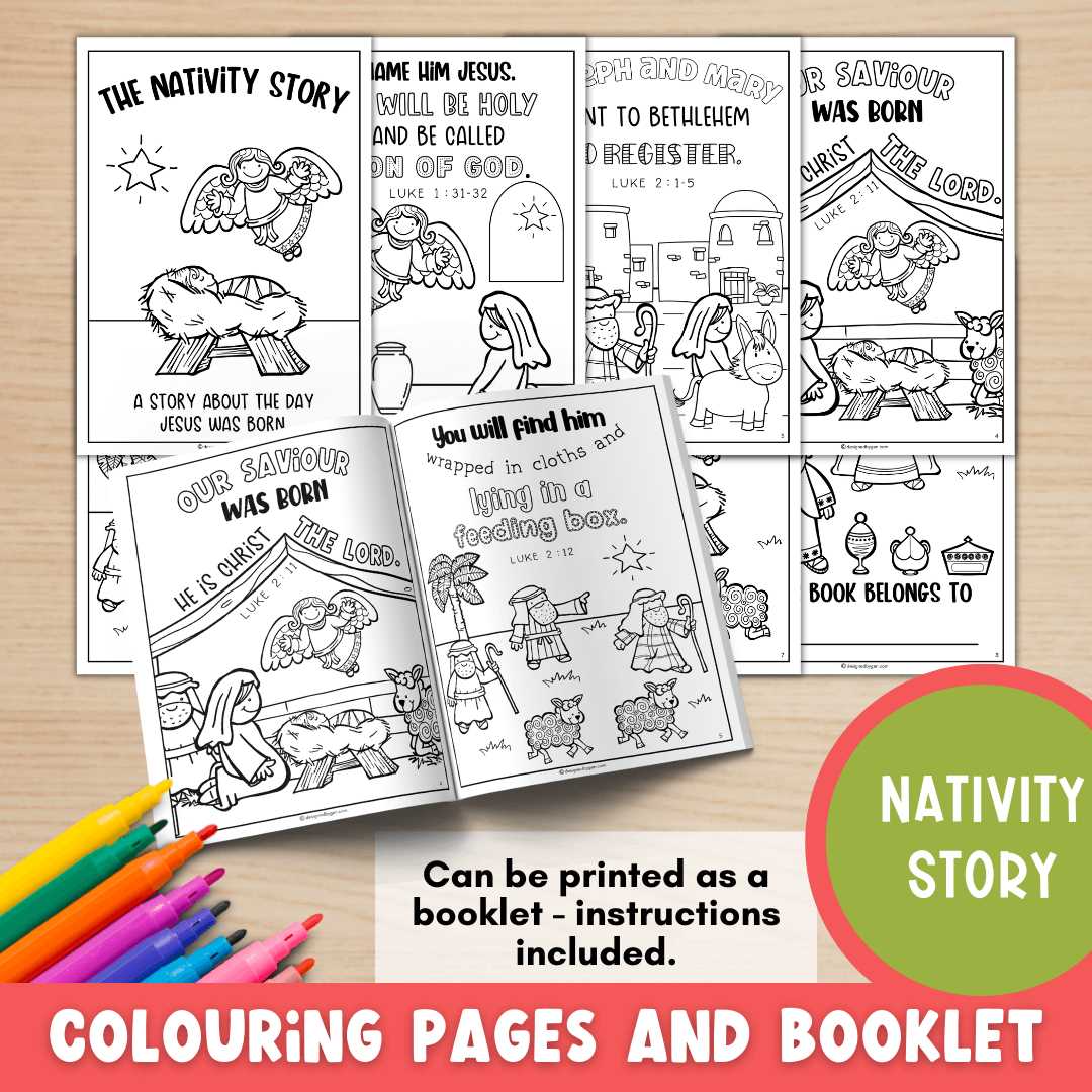 printable nativity story