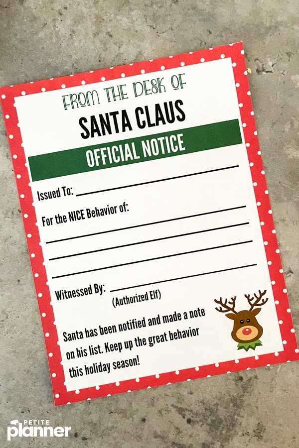 printable naughty list