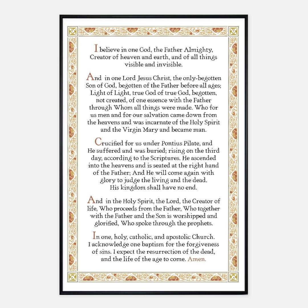 printable nicene creed