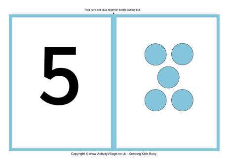 printable number cards 1 10
