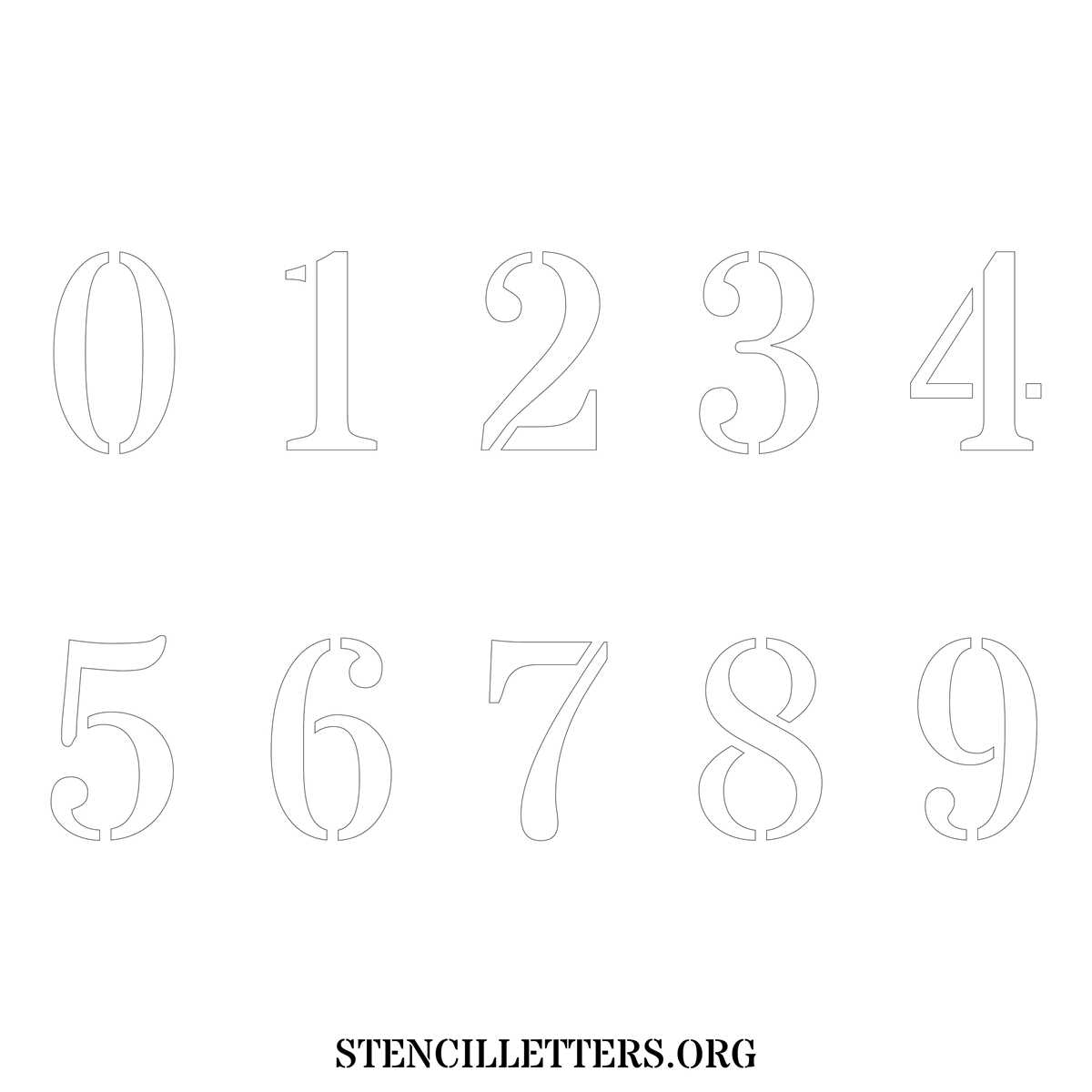 printable number stencils free