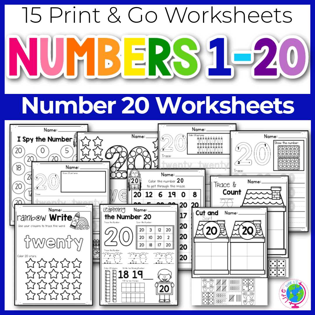 printable numbers 1 20