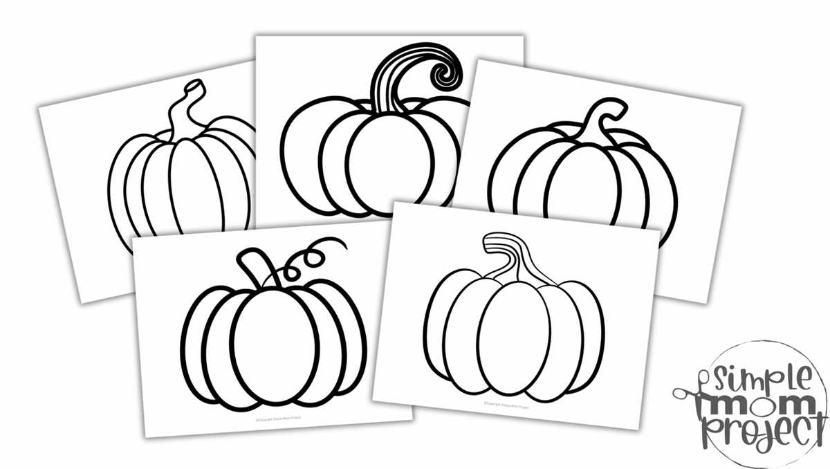 printable outlines of pumpkins