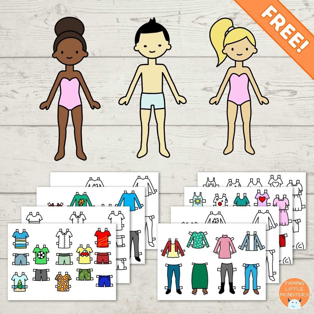 printable paper dolls and clothes