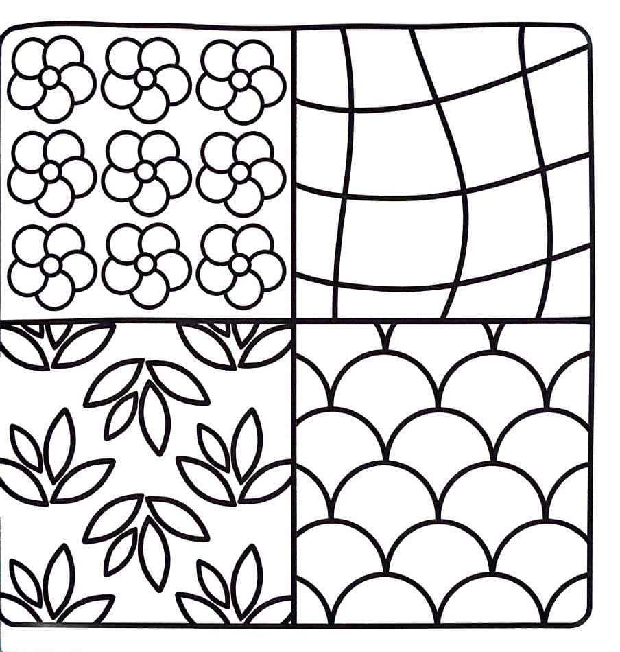 printable pattern colouring pages