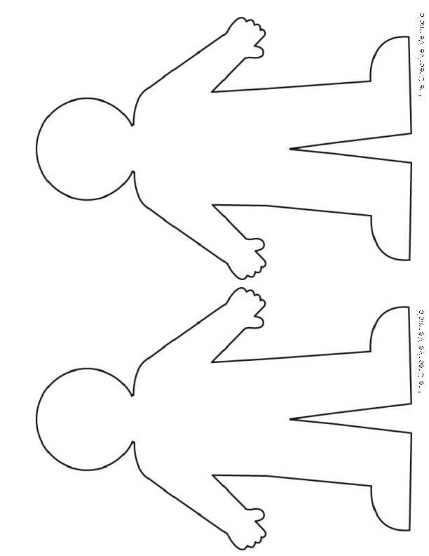printable people outline