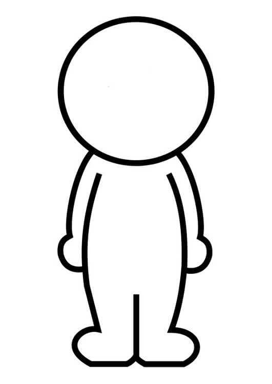 printable people outline