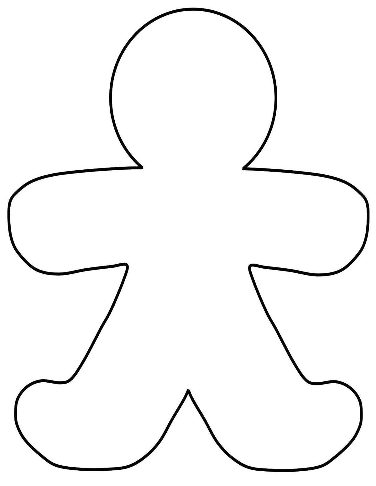 printable person outline