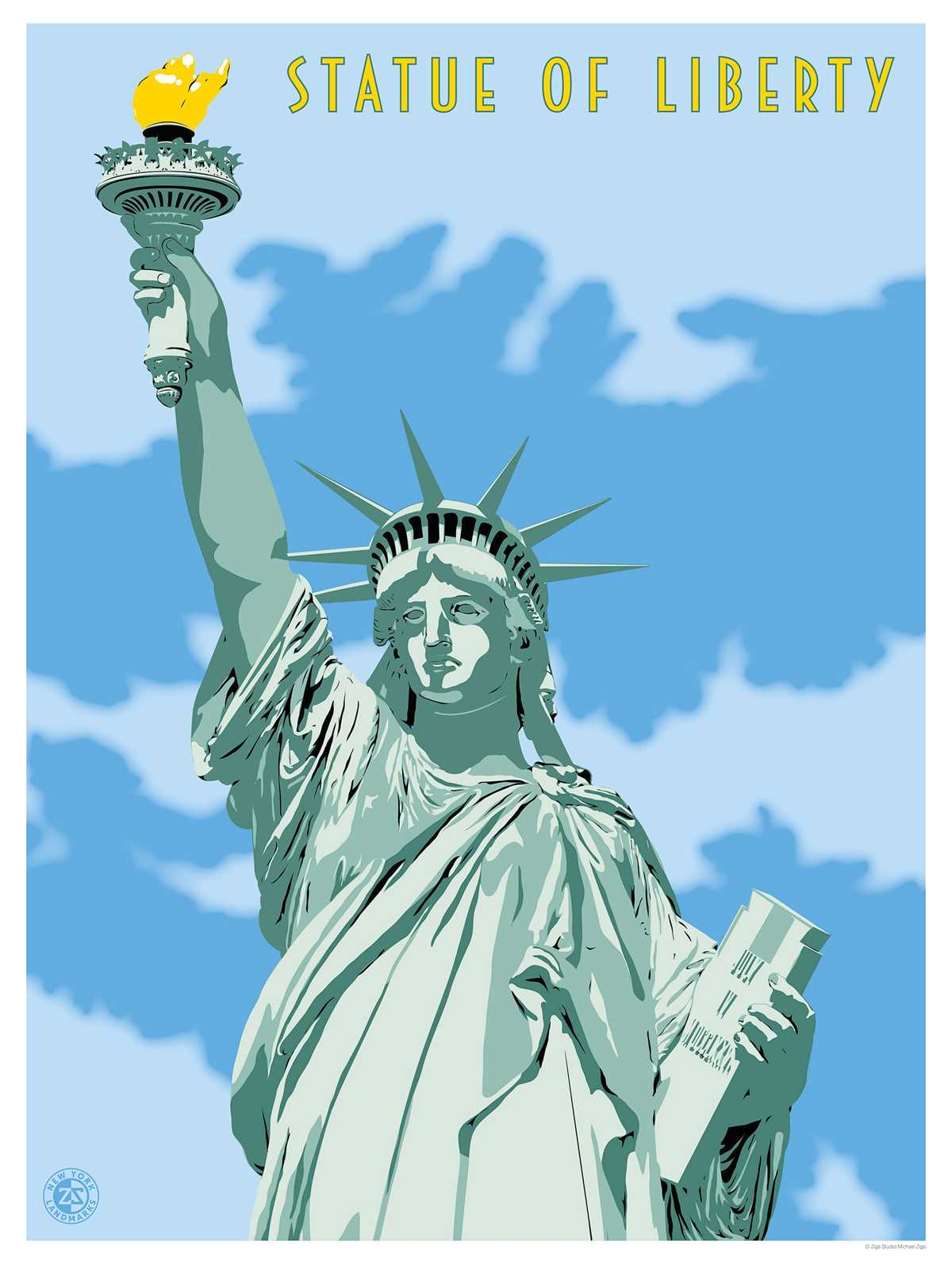 printable picture of statue of liberty