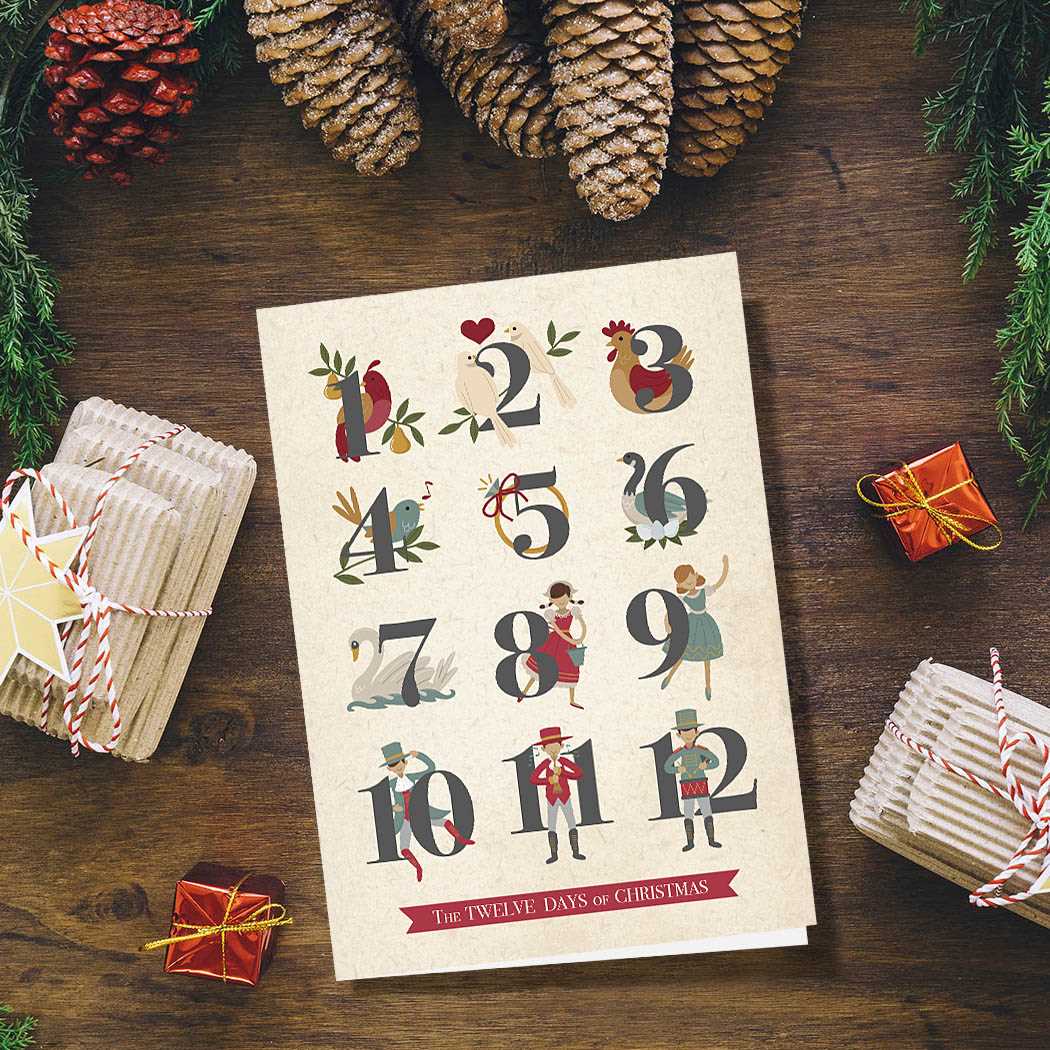 printable pictures of 12 days of christmas