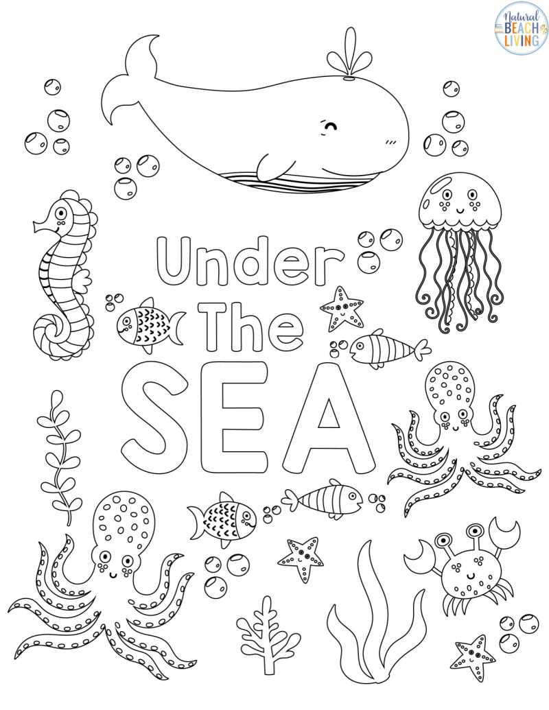 printable pictures of sea animals