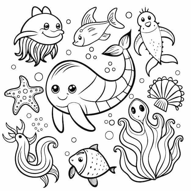 printable pictures of sea animals