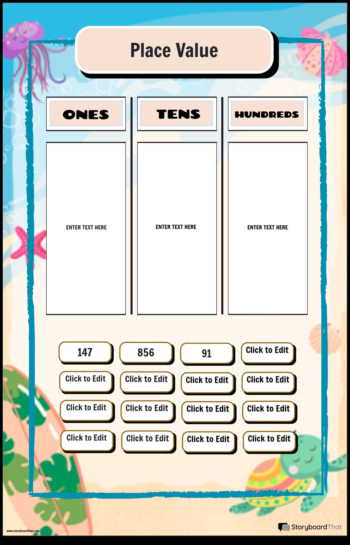 printable place value poster