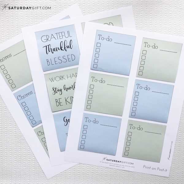 printable post its