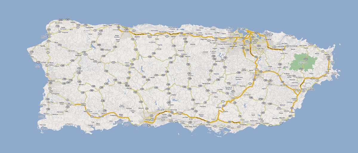 printable puerto rico map