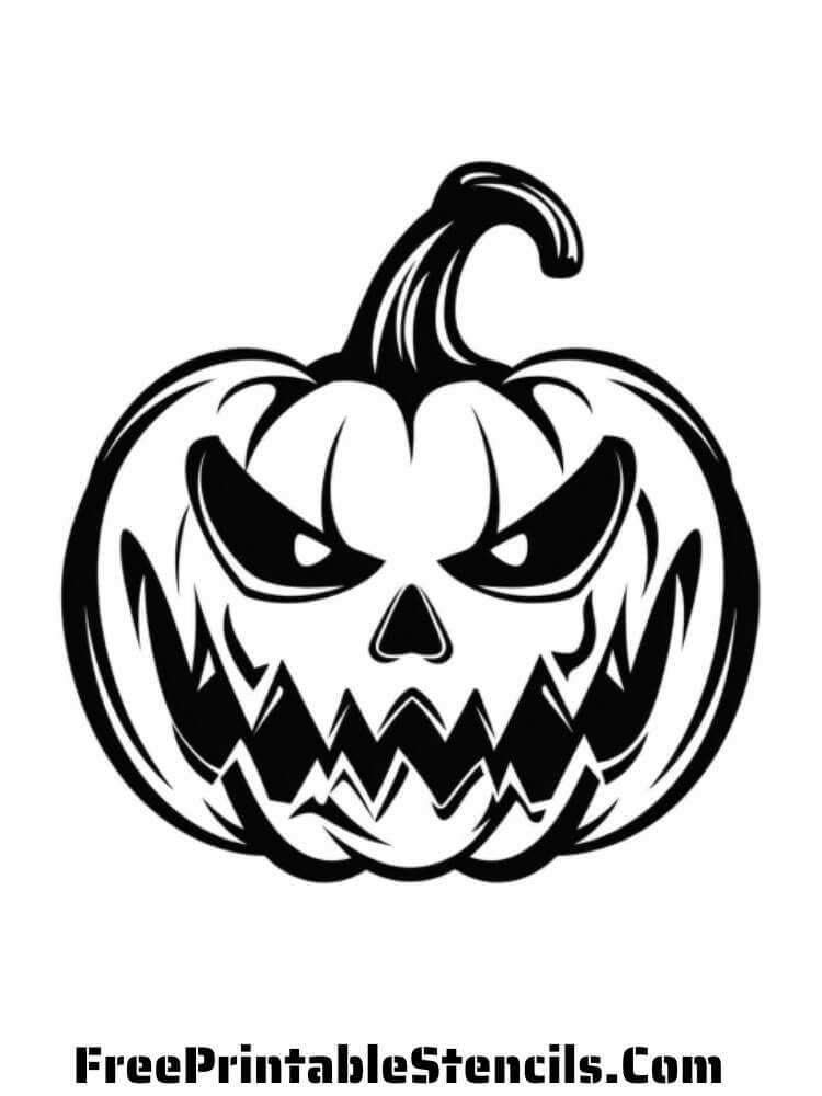 printable pumpkin halloween stencils
