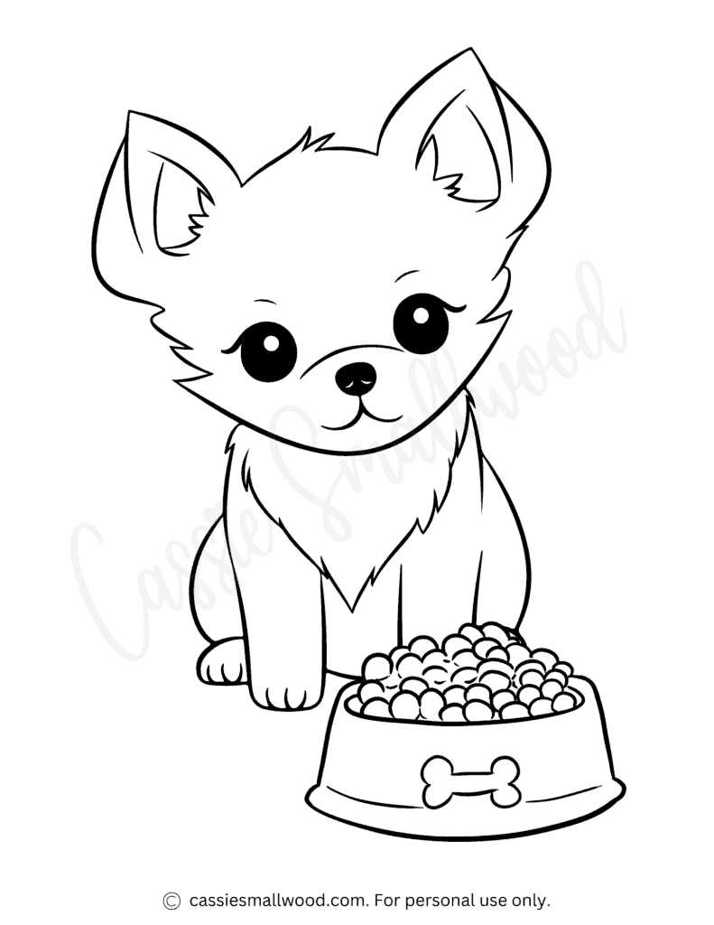 printable puppy coloring pictures