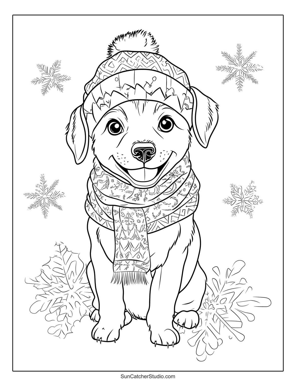 printable puppy coloring sheets