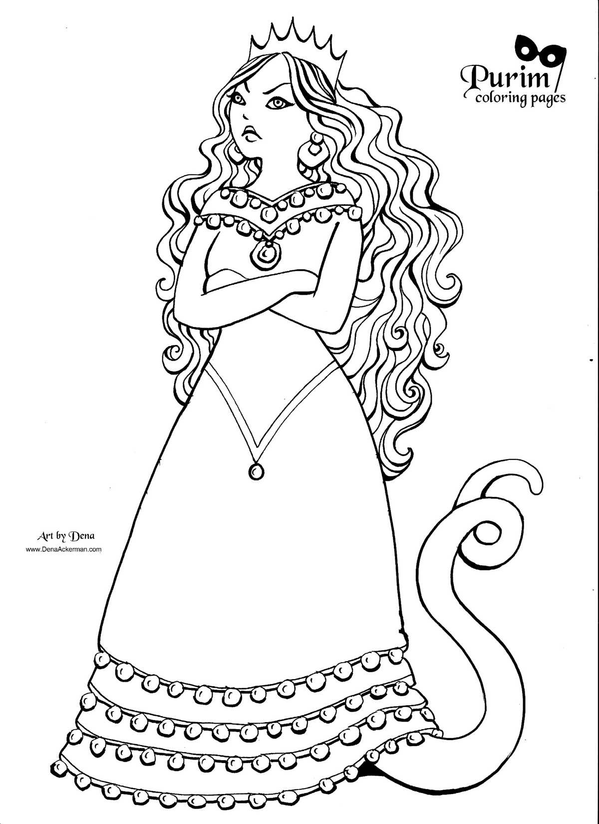 printable purim coloring pages