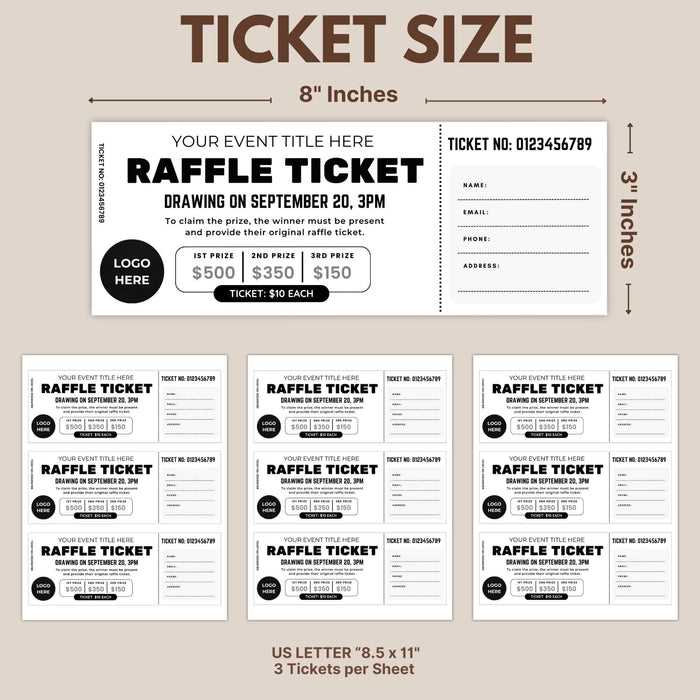 printable raffle ticket template