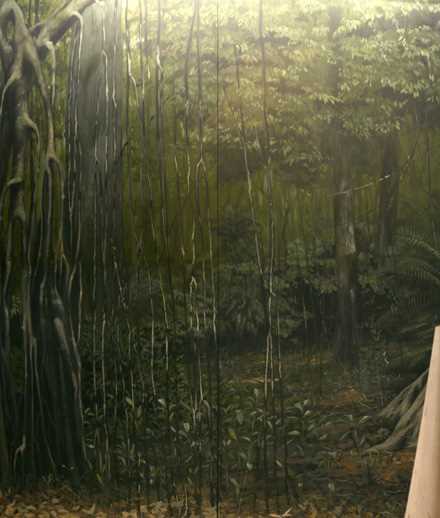 printable rainforest background for diorama