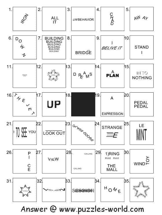 printable rebus puzzles