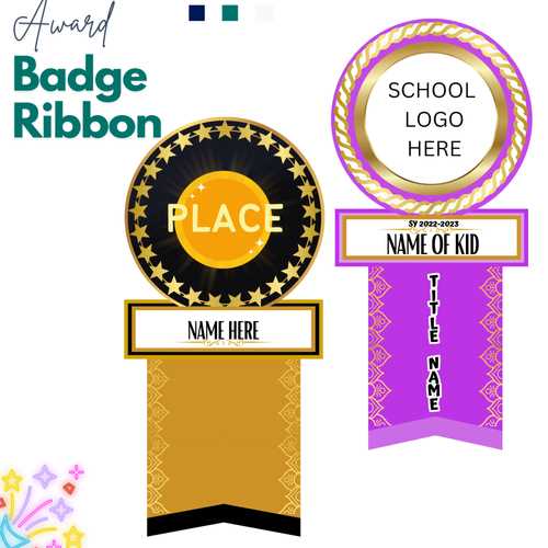 printable ribbon awards