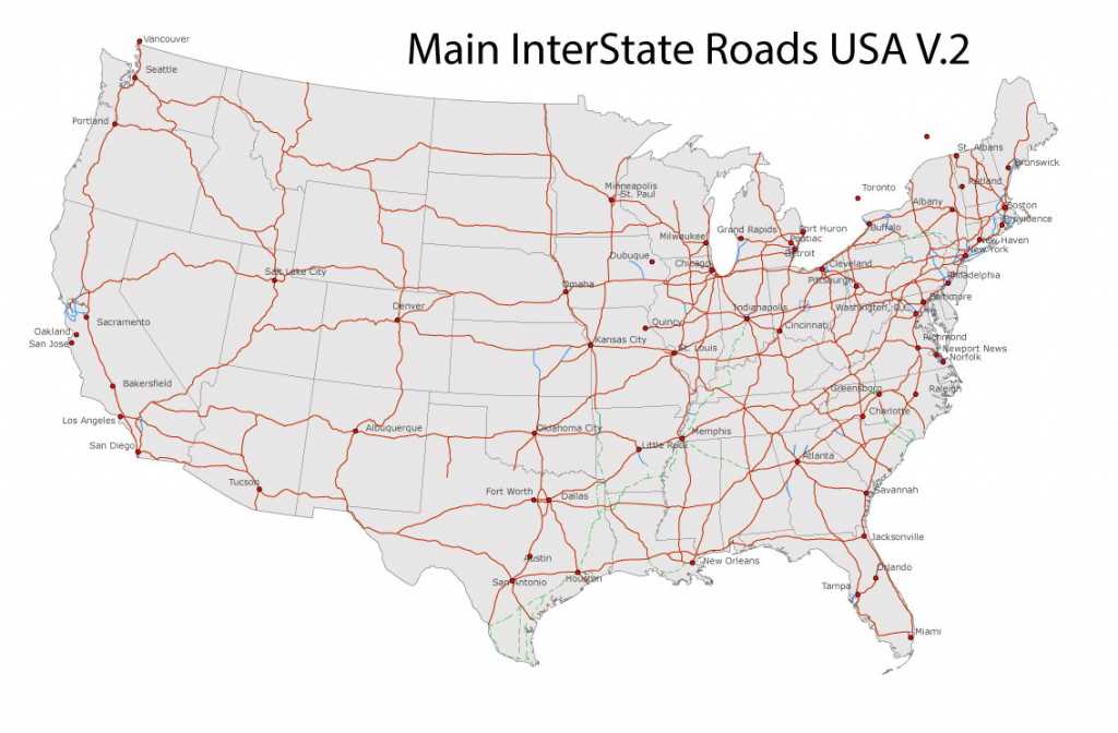 printable road map of the united states