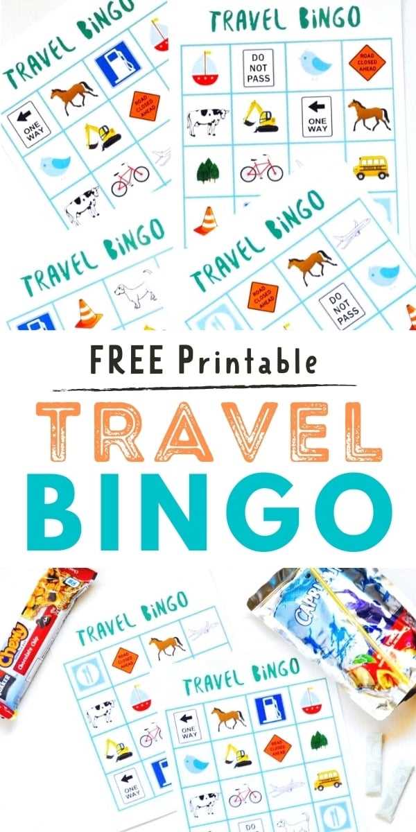 printable road trip bingo