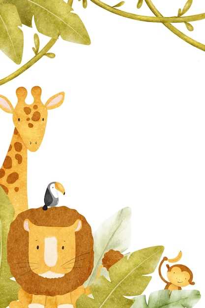 printable safari background