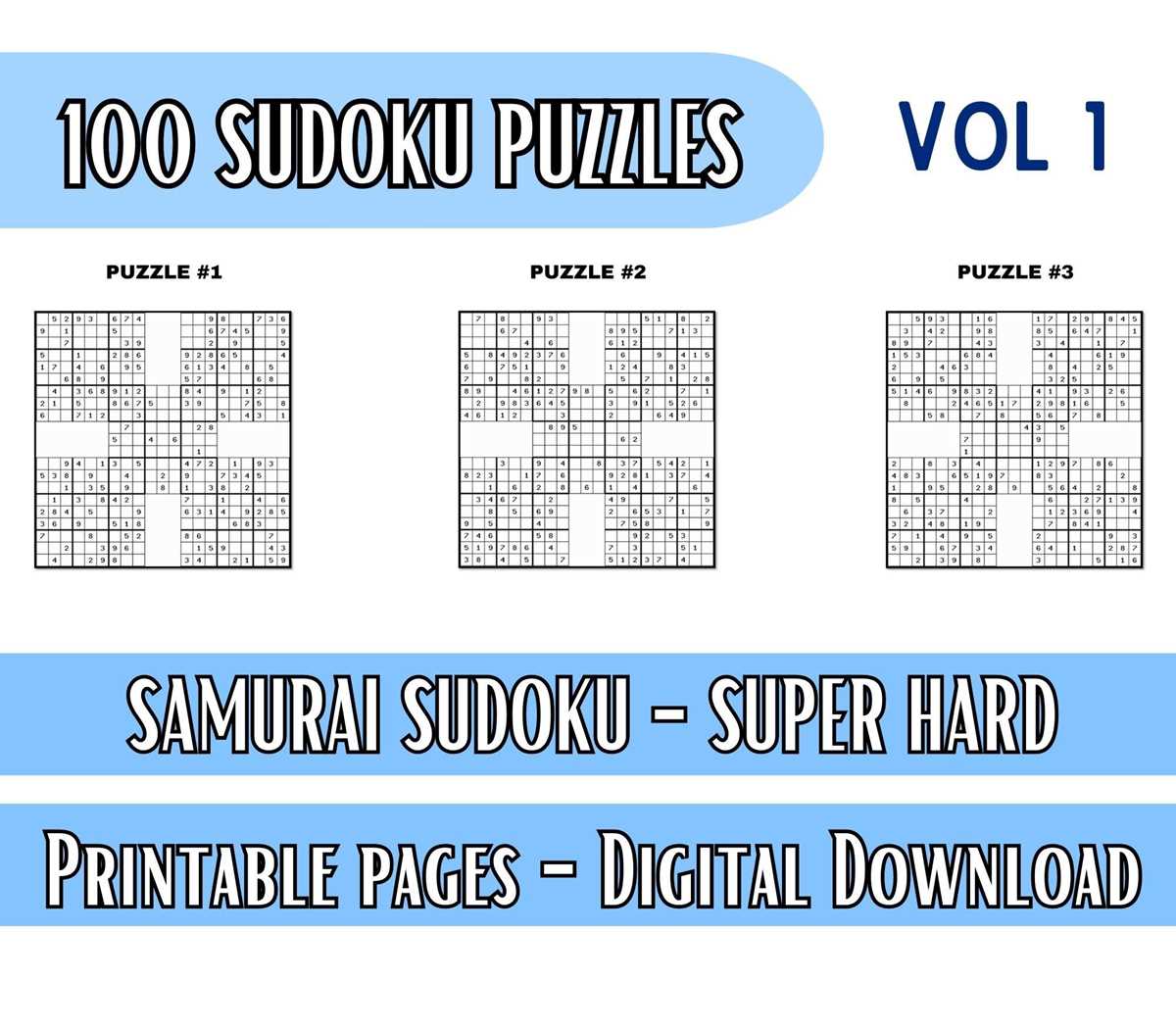 printable samurai sudoku puzzles