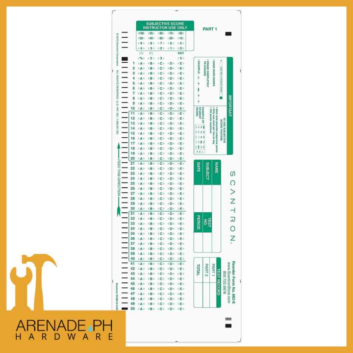 printable scantron sheets