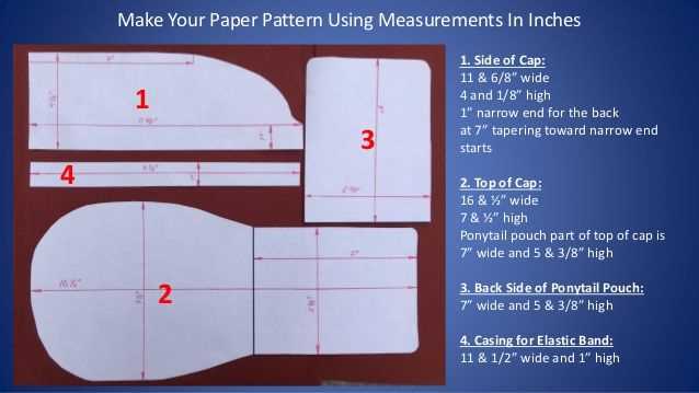 printable scrub cap pattern