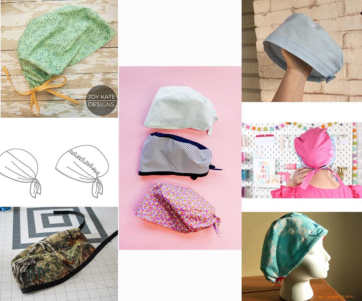 printable scrub cap pattern
