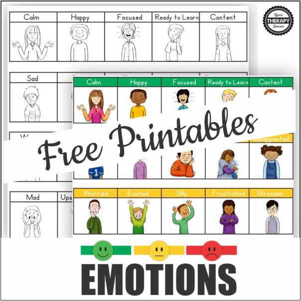 printable self regulation activities