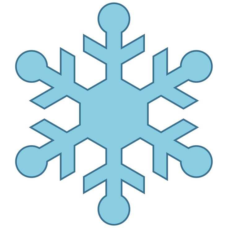 printable snowflake clipart