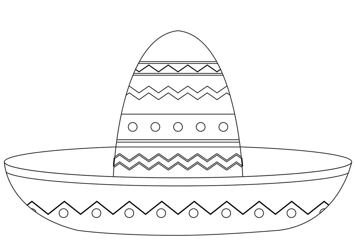 printable sombrero template