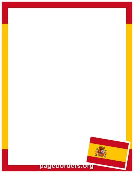printable spain flag
