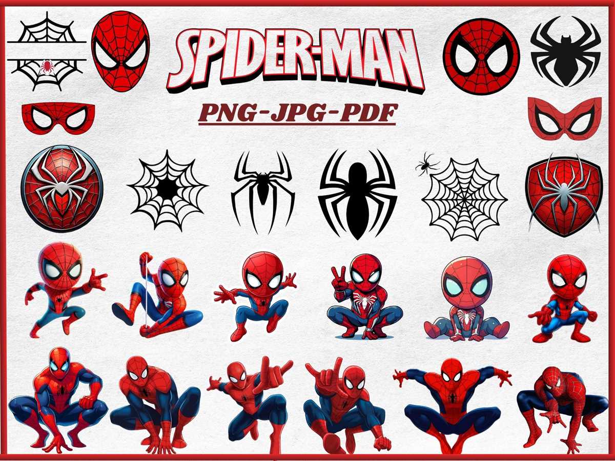printable spiderman clipart