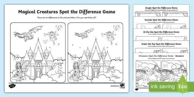 printable spot the difference for adults