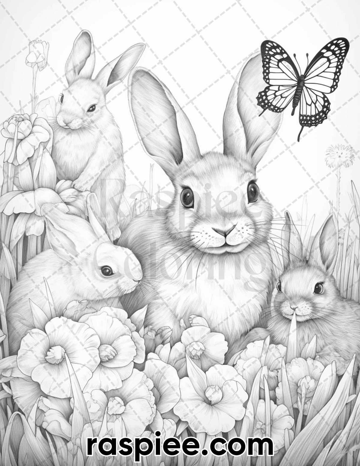 printable spring color pages