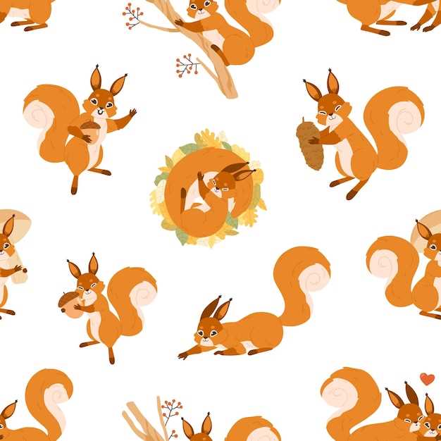 printable squirrel pattern